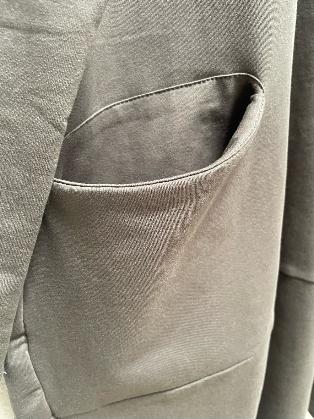 Oversized Pocket French Terry Tunic Top in gray - Picture 3 of 5